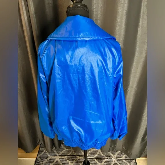 Authentic ADIDAS blue varsity jacket - Picture 6 of 7